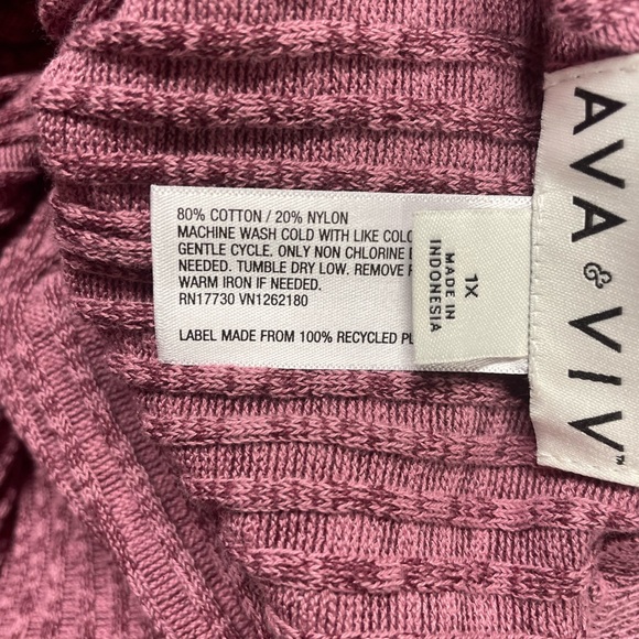 Mauve sweater leggings - Picture 10 of 10